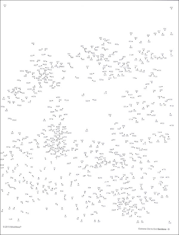 Extreme Dot to Dot Book - Gardens | MindWare