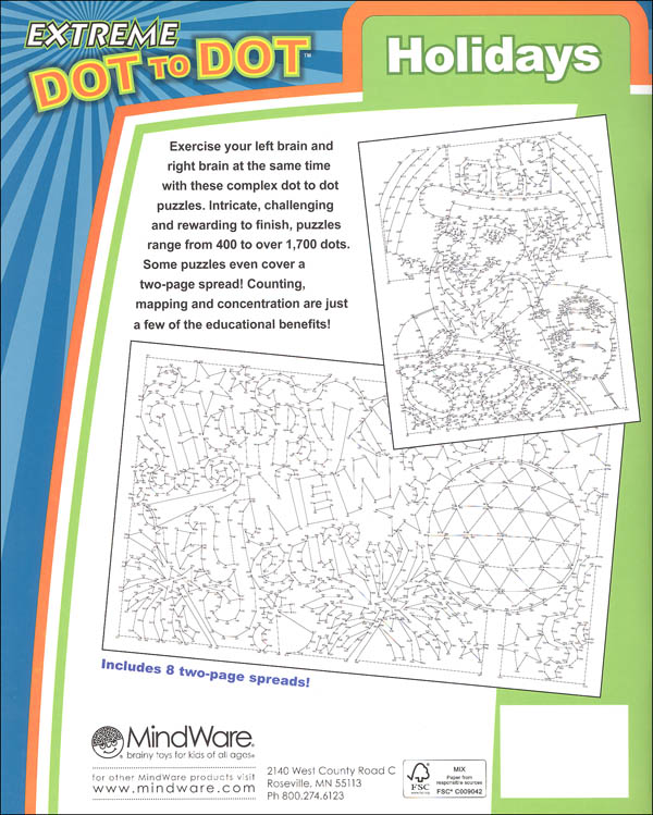 Extreme Dot to Dot Book - Holidays | MindWare