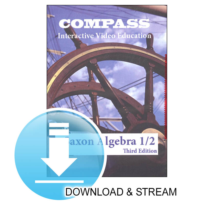 Compass Digital Download Saxon Algebra 1/2 3rd Edition