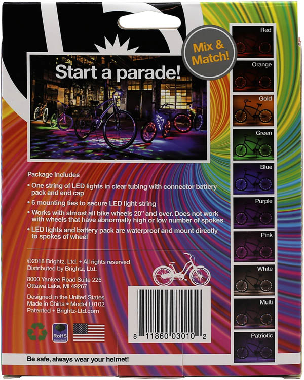 Wheel Brightz Bike Tire Lights - Rainbow | Brightz