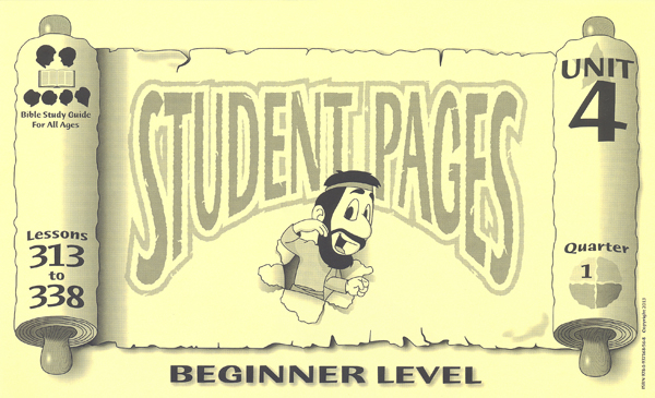 Beginner Student Pages for Lessons 313-338