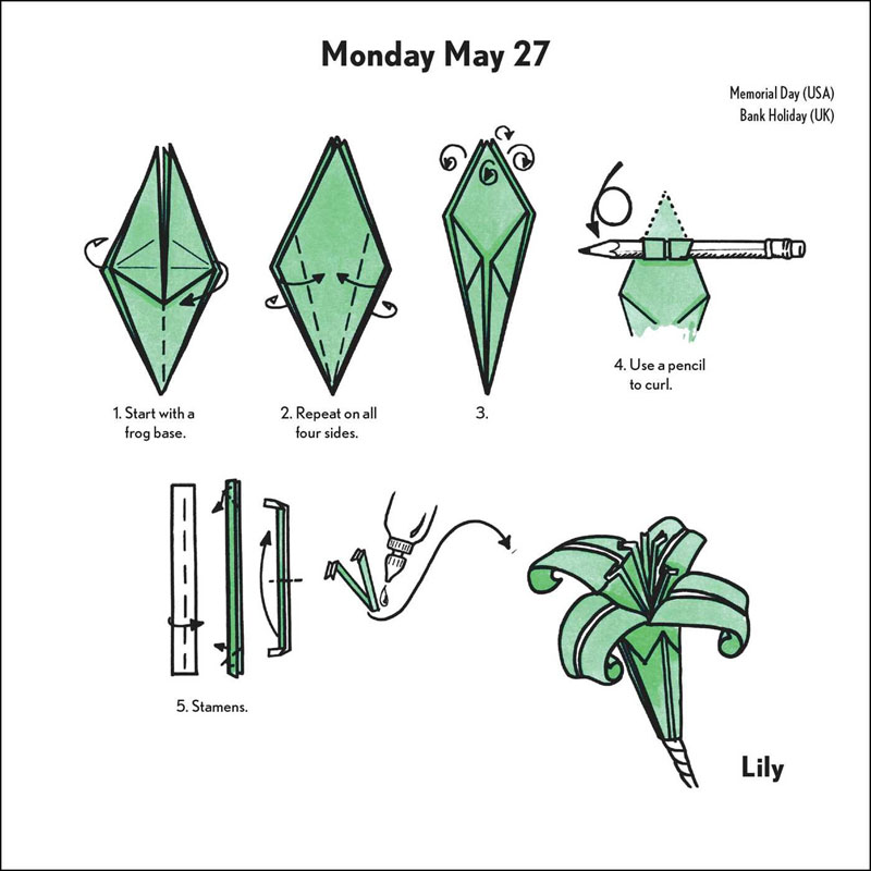 Easy Origami Fold-a-Day 2023 Calendar | Accord Publishing | 9781524873400