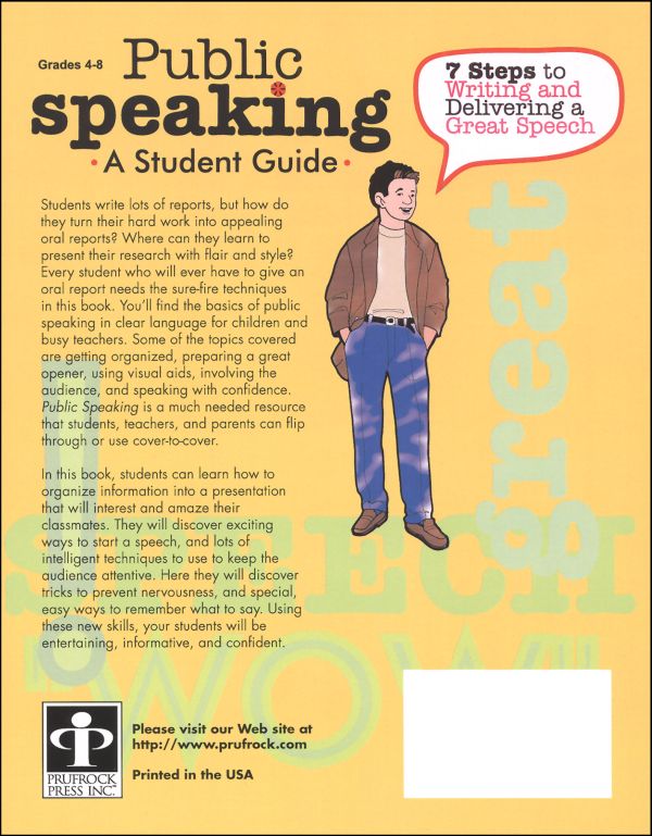 Public Speaking A Student Guide Dandy Lion Publications 9781593631284