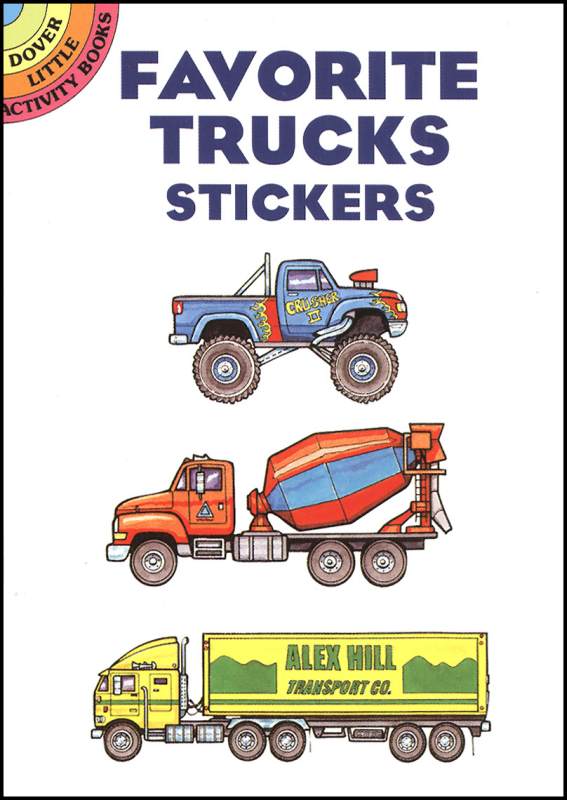 Favorite Trucks Stickers Dover Publications 9780486423425