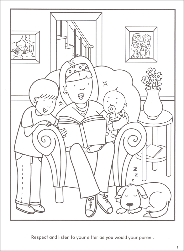 manners coloring pages for kids