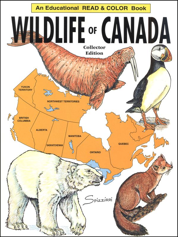 Wildlife of Canada Coloring Book