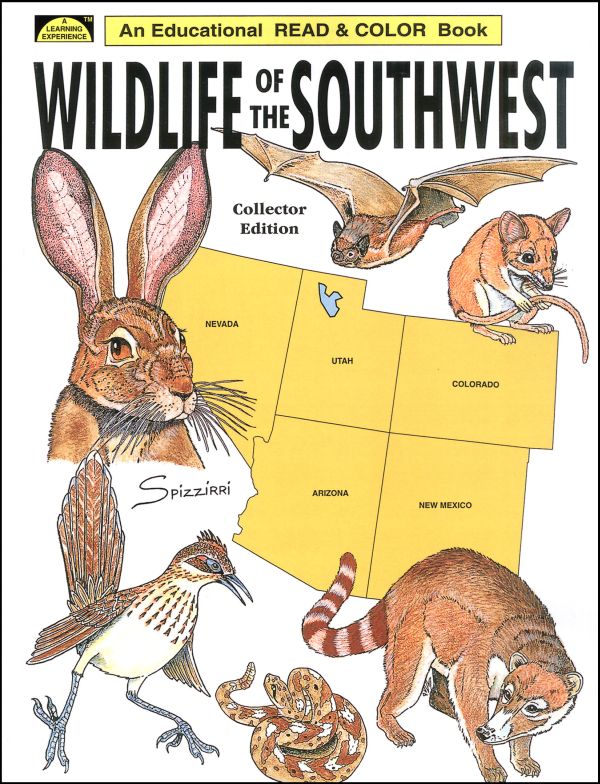 Wildlife of the Southwest Coloring Book