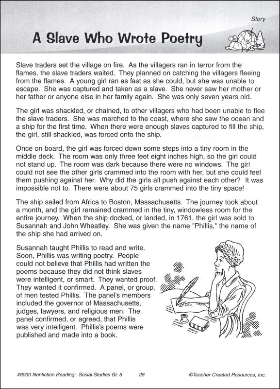 Grade 5 Social Studies Nonfiction Reading Comprehension Words Language  Grade 5 Social Studies Nonfiction Reading Comprehension Words Language