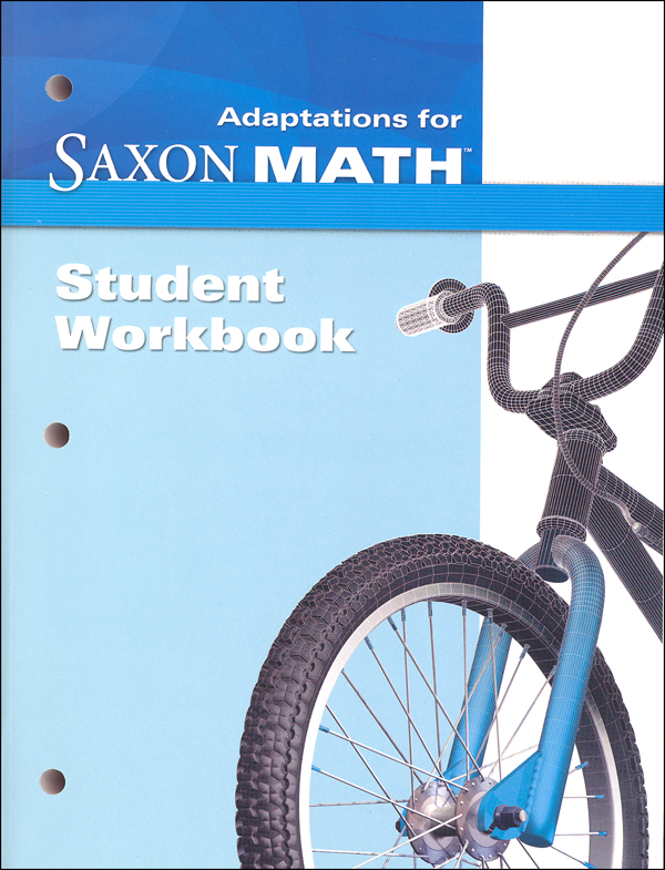 math intermediate 3 adaptations student workbook saxon publishers