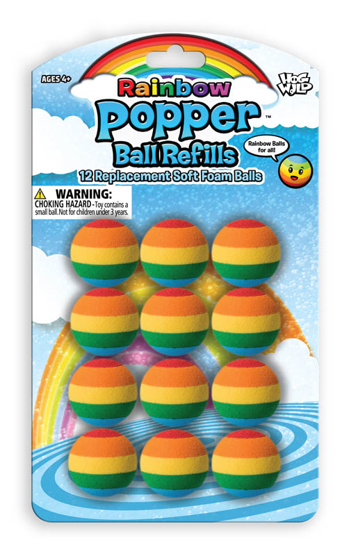Popper Rainbow Ball Refills (12 per pack)