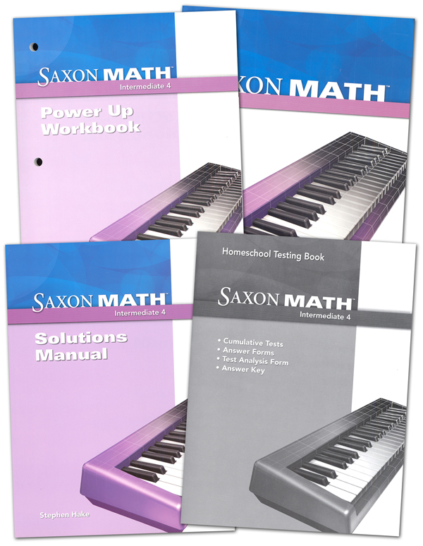 Saxon Math Intermediate 4 Comp Homeschool Kit Saxon Publishers 9780544130029