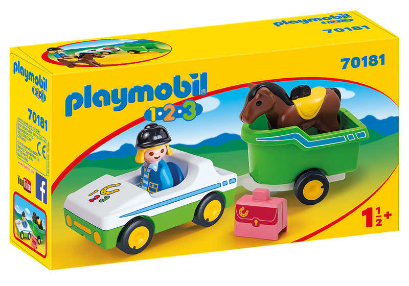 Car With Horse Trailer (Playmobil 1-2-3)