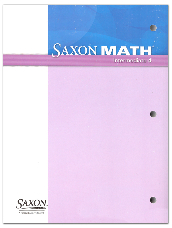 Saxon Math Intermediate 4 Written Pract Wrkbk | Saxon Publishers ...