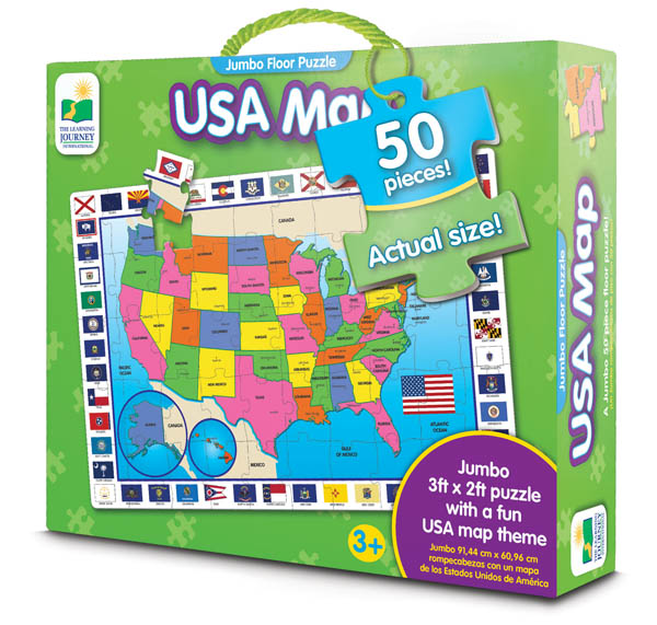 Jumbo Floor Puzzle USA Map