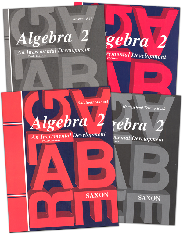 Algebra 2 Homeschool Kit with Solutions Manual 3rd Edition