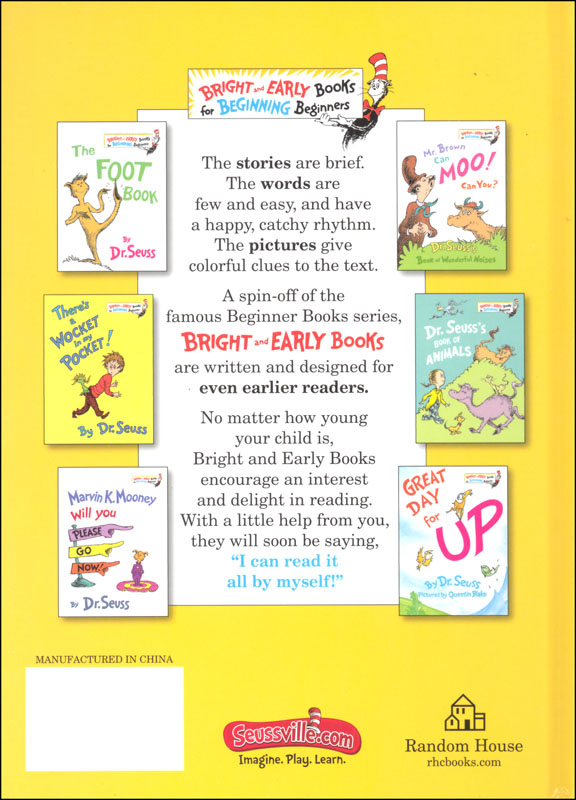 Dr. Seuss's Book of Colors Random House Books for Young Readers