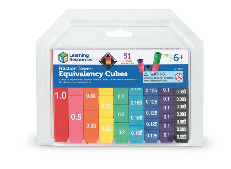 Fraction Tower Cube Equivalency Set