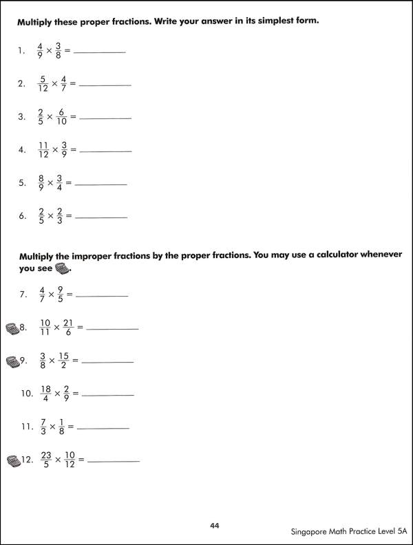 Singapore Math Practice 5A | Frank Schaffer Publications | 9780768239959