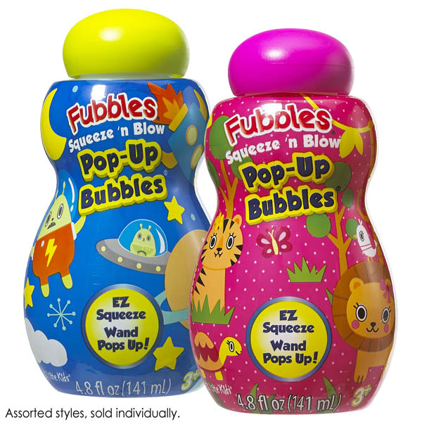 Fubbles Squeeze'n Blow Pop-Up Bubbles | Little Kids