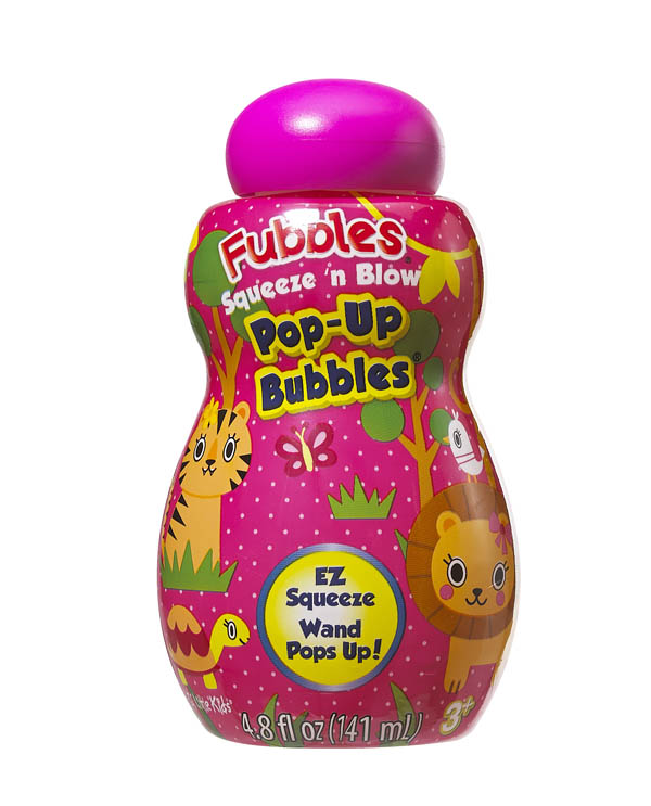 Fubbles Squeeze'n Blow PopUp Bubbles Little Kids