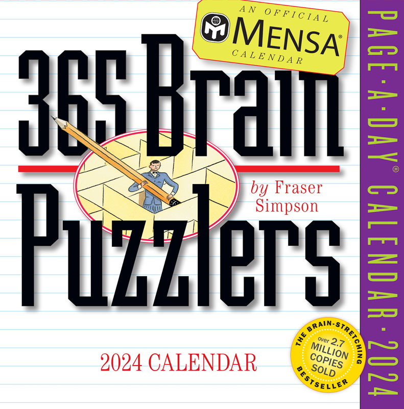 Mensa 365 Brain Puzzlers 2022 Page A Day Calendar Workman Publishing Company 9781523513246