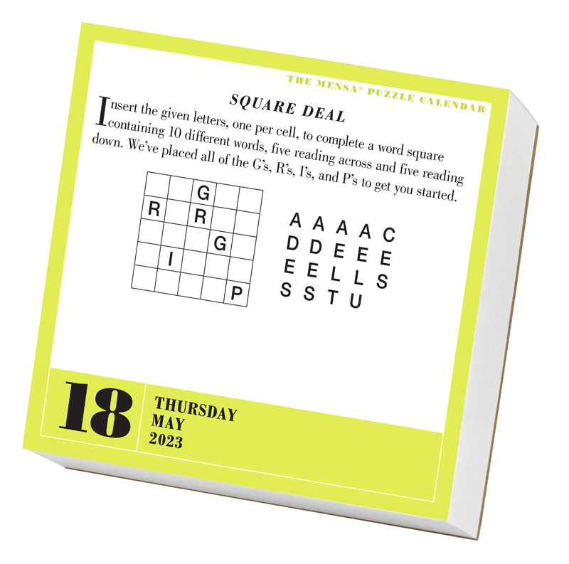 Mensa 365 Brain Puzzlers 2024 Page-A-Day Calendar | Workman Publishing