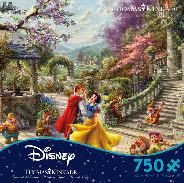 Snow White Dancing in the Sunlight (Thomas Kincaid) Disney Puzzle (750 piece)