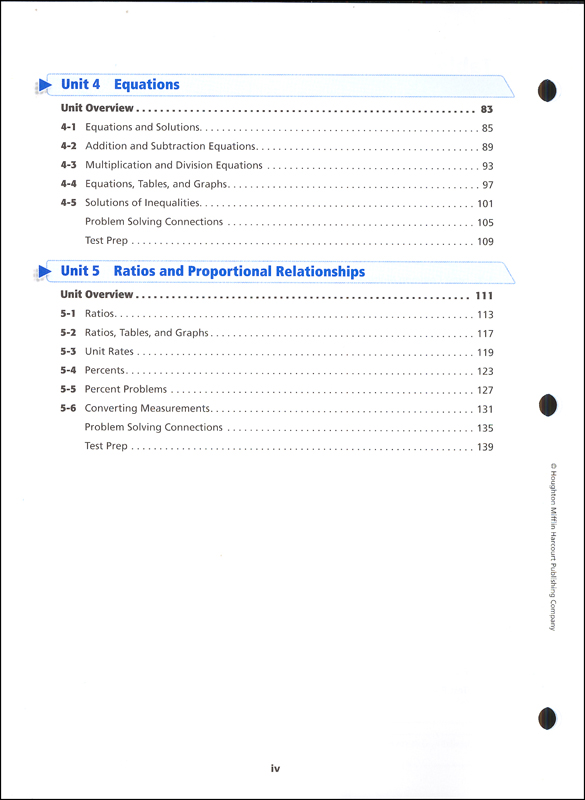 On core mathematics student edition worktext grade 6 houghton mifflin school 9780547575247