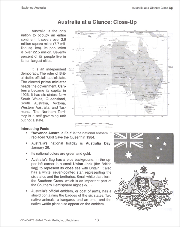 essay on australia continent