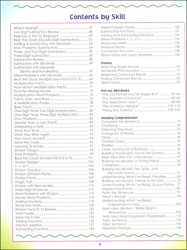 Mastering Basic Skills Fourth Grade CarsonDellosa 9781483801094