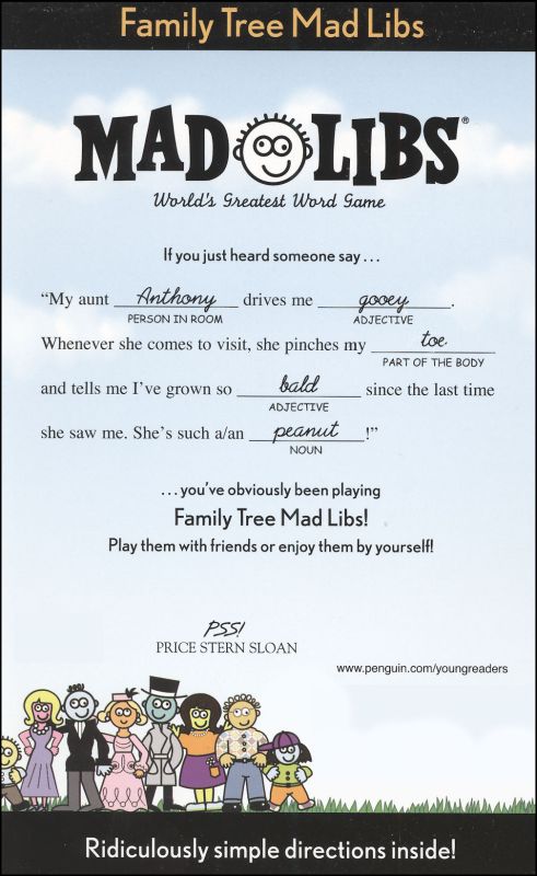 Family Tree Mad Libs | Price, Stern, Sloan | 9780843116434