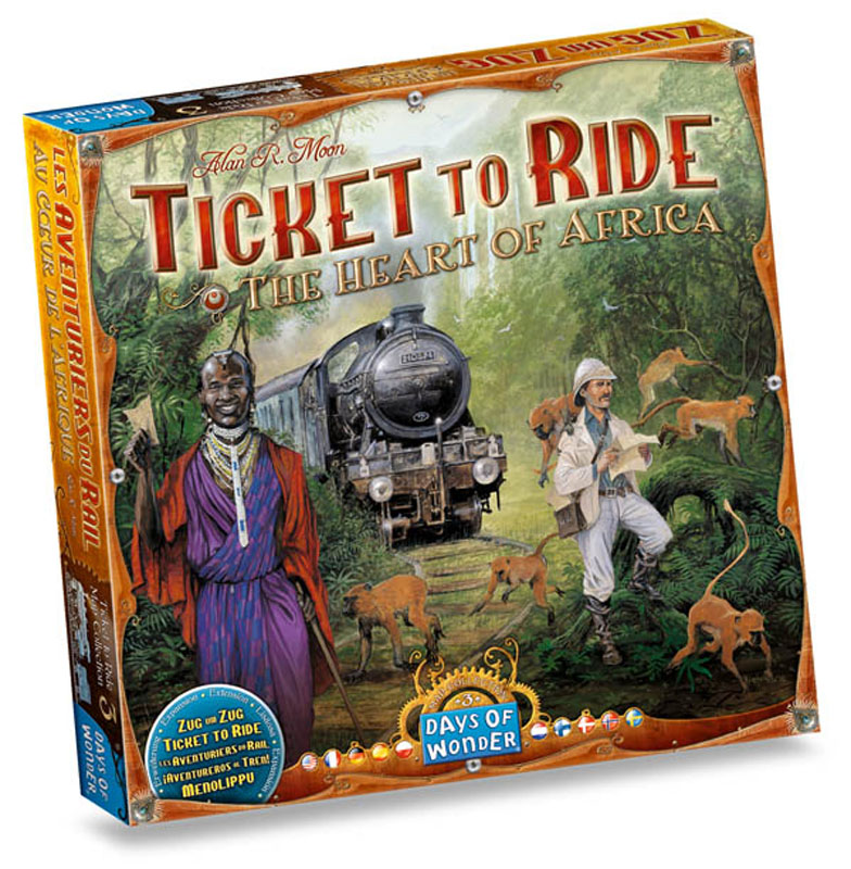 Ticket to Ride The Heart of Africa Map Collection/Expansion (Volume 3)
