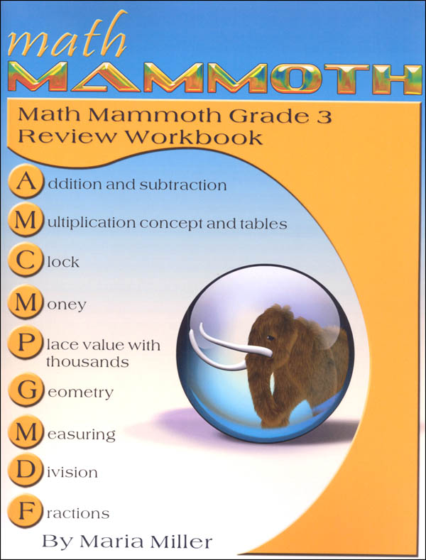 Math Mammoth Review Workbook - Grade 3