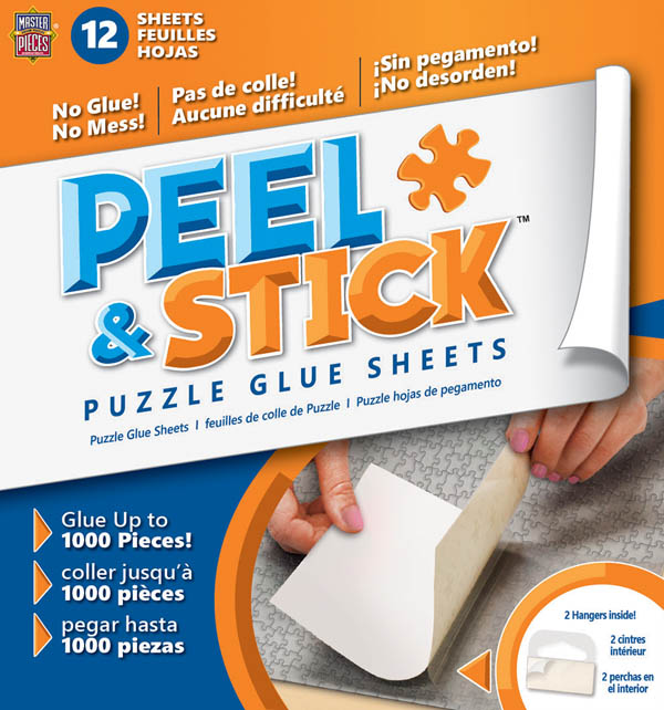 Details about   Puzzle Sticker 1000pcs Jigsaw Large Clear Peel Glue Sheets Backing Adhesive