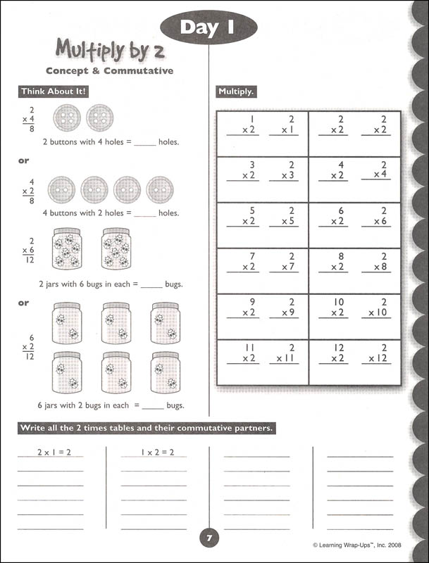10 Days to Multiplication Mastery Workbook (64 pages) | Learning Wrap ...
