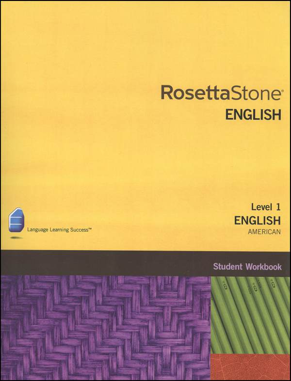 Rosetta Stone English (US) Version 3 Level 1 Workbook Homeschool Ed.