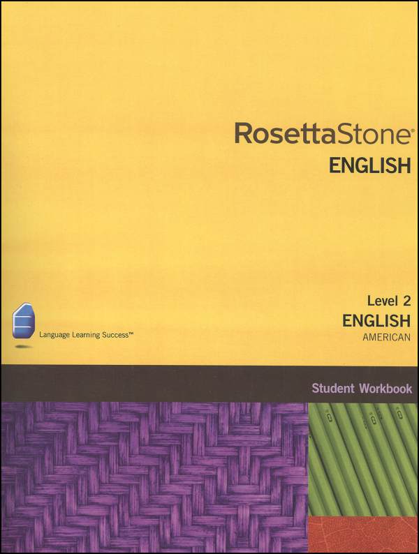 Rosetta Stone English (US) Version 3 Level 2 Workbook Homeschool Ed.