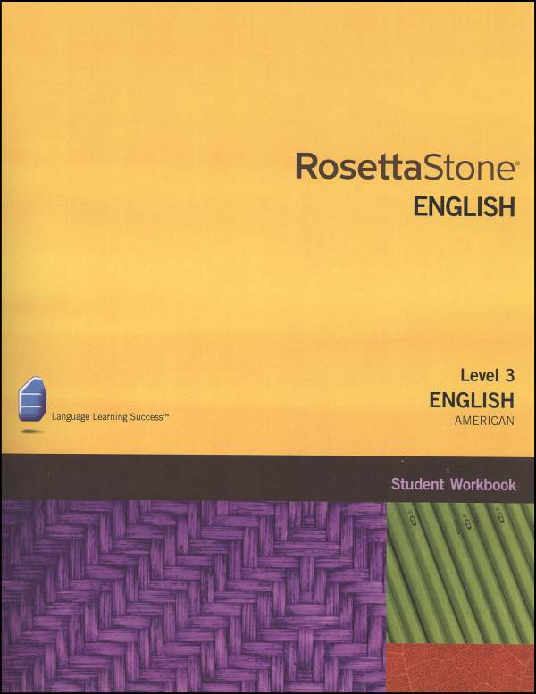 Rosetta Stone English (US) Version 3 Level 3 Workbook Homeschool Ed.
