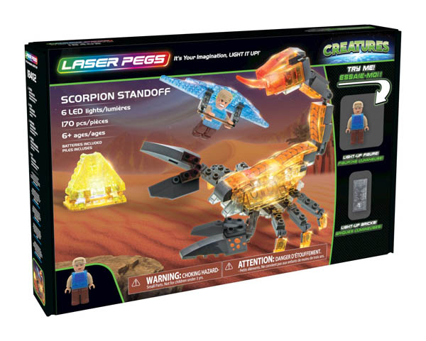 Free Shipping *NEW* Laser Pegs Swamp Survival and Squid encounter light up sets 