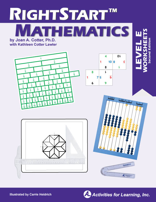 RightStart Mathematics Level E Worksheets 2nd Edition