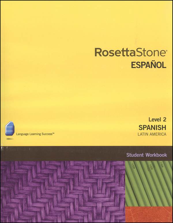 Rosetta Stone Spanish (Latin America) Version 3 Level 2 Workbook Homeschool Ed.