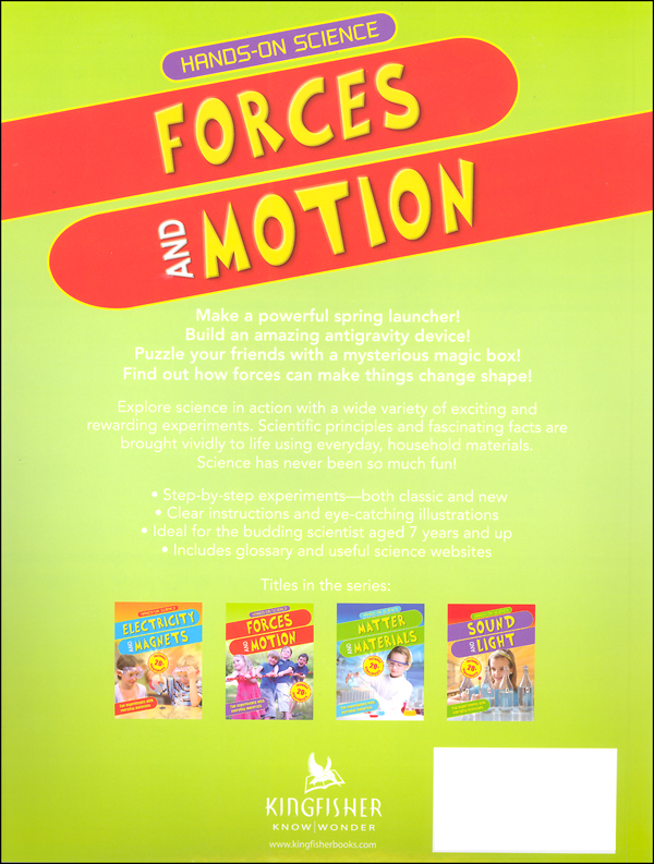 Handson Science Forces and Motion Larousse, Kingfisher 9780753469729