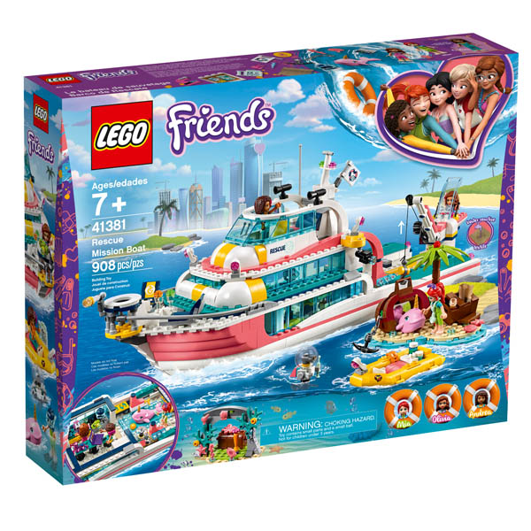 lego friends 41381 rescue mission boat