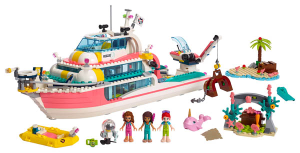 lego friends rescue boat instructions