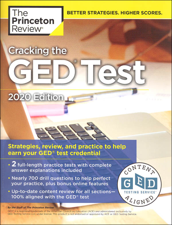 Cracking the GED Test 2020 Edition Princeton Review 9780525568100