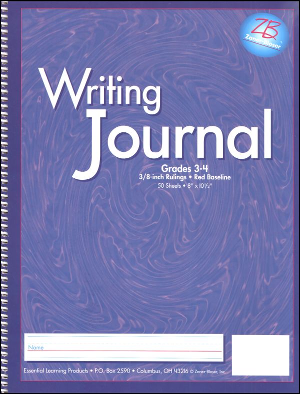 Writing Journal Z/B Purple Gr. 3-4, 3/8" rule