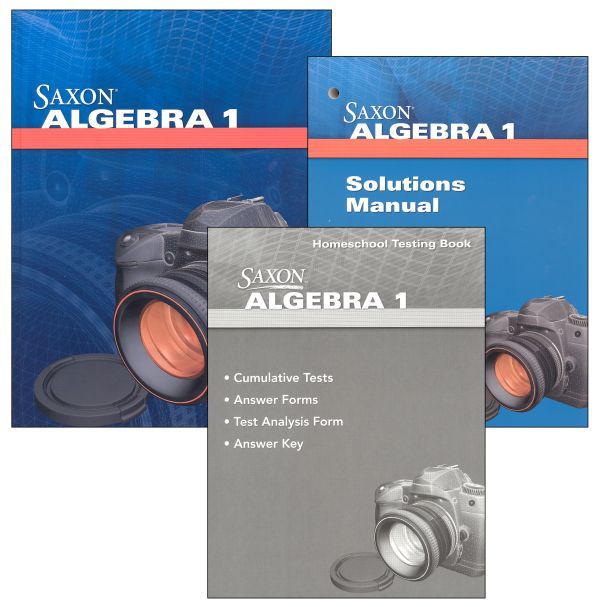 Algebra 1 Homeschool Kit With Solutions Manual (4th Edition)