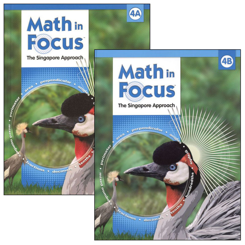 Math in Focus Grade 4 Student Book A & B Set