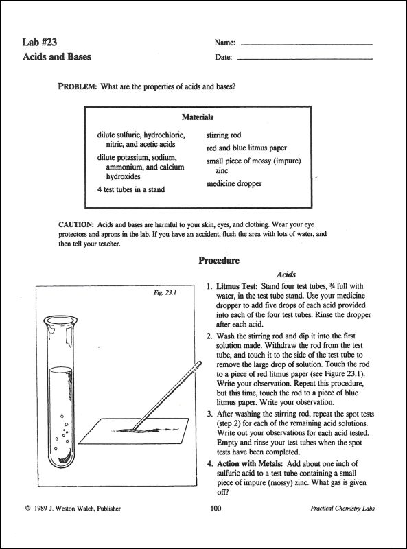 Practical Chemistry Labs Walch Education 9780825115516