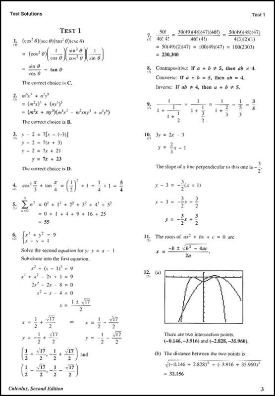 Saxon calculus solutions manual